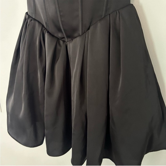 Oh Polly Emeline Corset Tulle Mini Dress in Jet Black Size US 10 - Picture 5 of 9